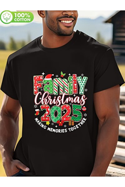 yiou trendy clothing تيشيرتات رجالية ونسائية بتصميم عيد الميلاد 2025 للعائلة