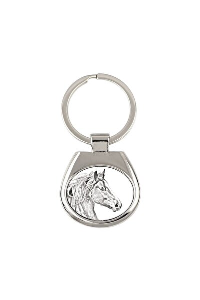 Art - Dog Art-Dog Freiberger Horse Keychain – Personalized Metal Pendant, Nic...