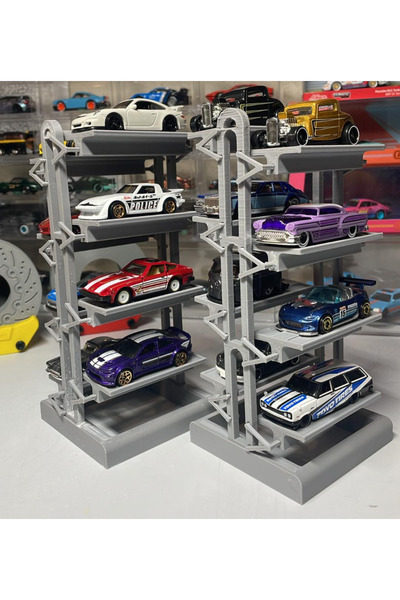 Print Zone 1:64 Ölçek Katlı Araç Asansörü - Model Araba Sergileme ve Diorama ...