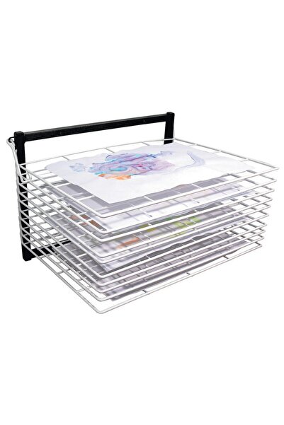EDU Eduplan DRYING RACKS- WALL MOUNTED 10 TRAYS- 360MM (H)
