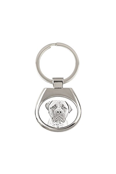 Art - Dog Bullmastiff - breloc cu câine, breloc cu imprimeu, pandantiv person...