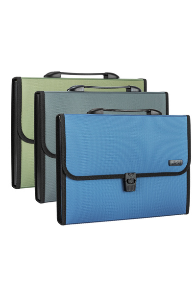 Deli PLASTIC BRIEFCASE WITH HANDLE, 13 COMPARTMENTS, CLASSIC COLORS