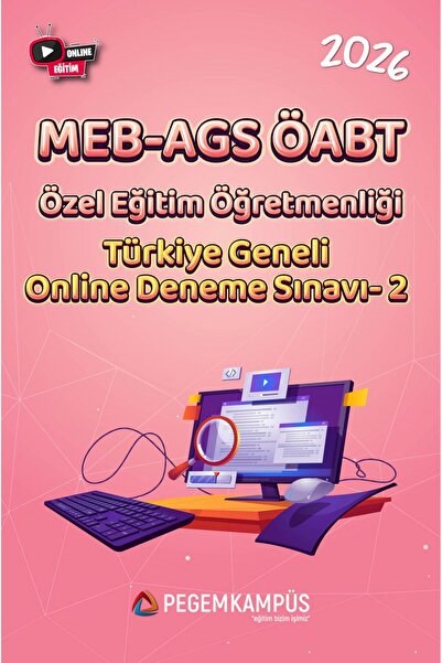 Pegem Akademi Yayıncılık 2026 MEB-AGS ÖABT Özel Eğitim Öğretmenliği Türkiye G...