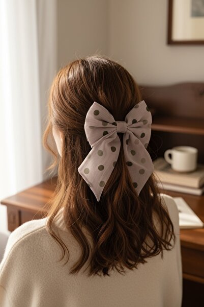FAYRA ACCESSORIES Mašna, kopča, šifonska tkanina sa polka tačkastim uzorkom, ...