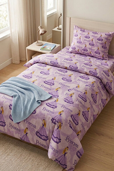 LaLiva Children's Duvet Cover Set Single Size with Elastic Sheet Natural Heal...