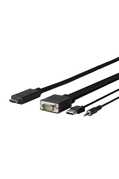 VivoLink Adaptor cablu video PROVGAHDMI3 3 m HDMI VGA (D-Sub) + 3.5mm + USB T...