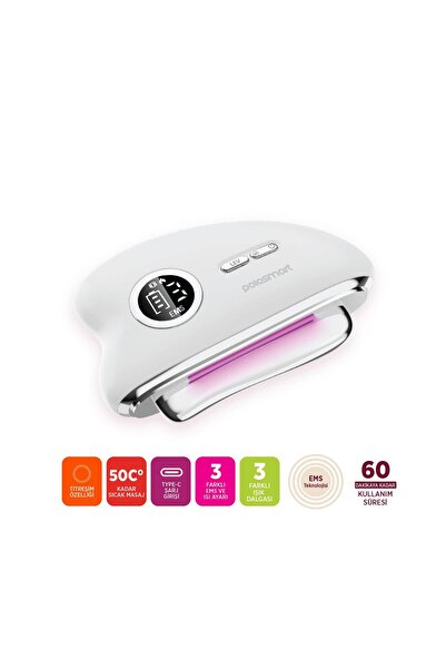 Polosmart PBS822 Şarjlı Yüz ve Boyun Masaj Cihazı - 3 Modlu LED Terapili Sıkılaştırıcı & Cilt Bakım Aleti