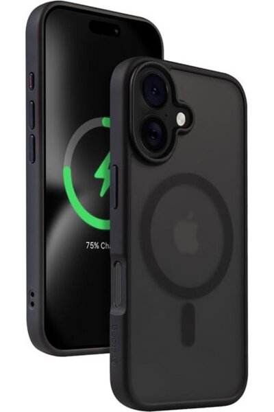 Crong Husă Hybrid Frost MAG pentru iPhone 16 negru