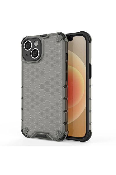 Hurtel Husă tip fagure pentru iPhone 14, hibridă blindată, neagră