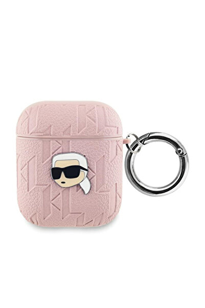 Karl Lagerfeld KLA2PGKIPP Husă pentru Apple AirPods 1/2 Monogram Karl Head roz