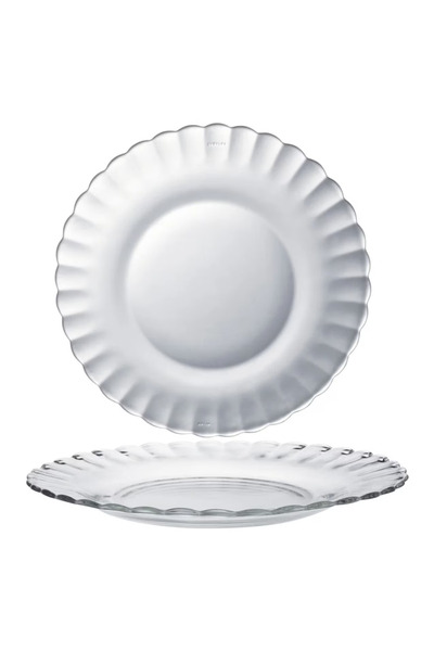 Duralex Picardie Deep Glass Plates 20.5 cm, Transparent, Set of 6