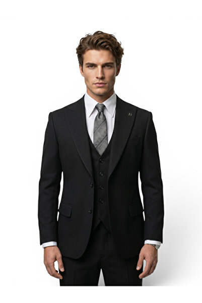 HERMOSE Signature |   Kuzgun Black Vest Suit