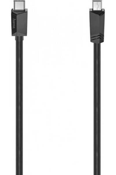 Hama Cablu USB 2.0 USB-C - Mini USB 0,75m negru
