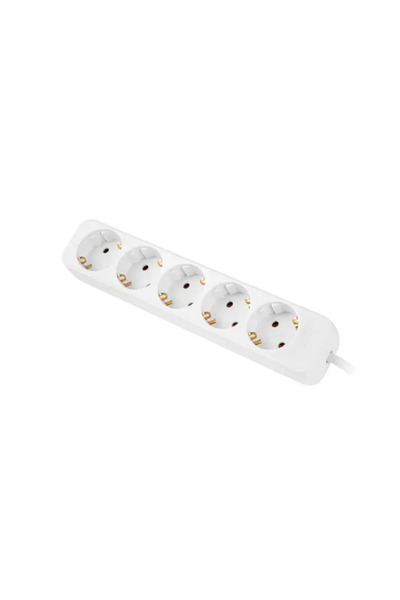 Lanberg Power Strip - 5 Sockets Schuko PS0-05F-0300-W 3 m White 2500 W