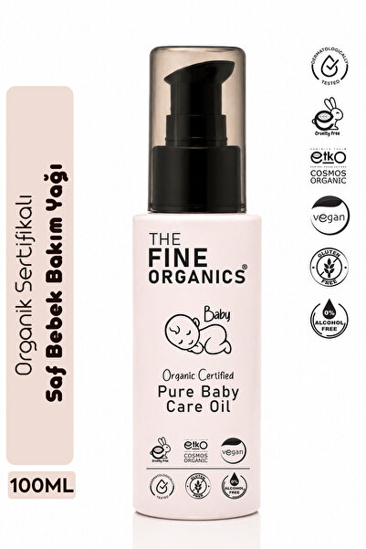 THE FINE ORGANICS زيت عضوي معتمد للعناية بالأطفال حديثي الولادة، زيت تدليك مر...