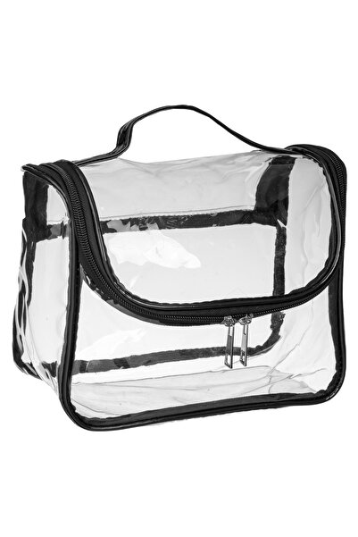 Zumzeria Black Cosmetic Case with Handle 22.5xx11x21cm