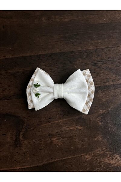 egomi kalpten gelen elle üretilen Rose Embroidered Large Hairless Baby Hairpin