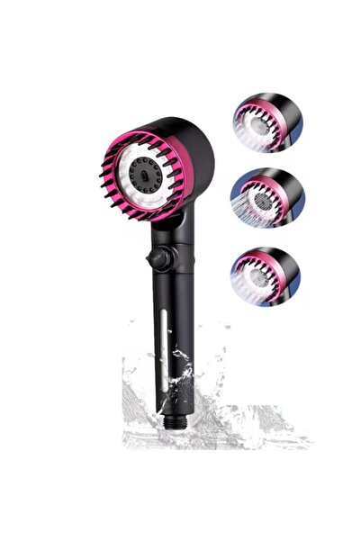 shop Pembe 3 Modlu Filtreli Duş Başlığı