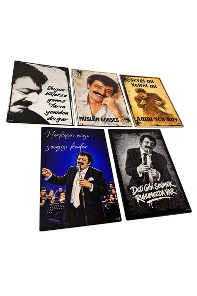 limly Müslüm Gürses 5'li Poster Seti