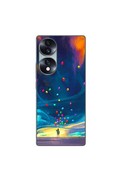 OEM Husa compatibila cu Honor 70 Silicon Gel Tpu Model Baloane Univers
