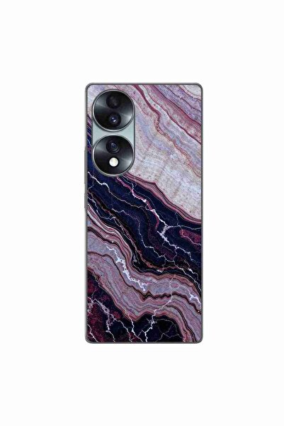 OEM Husa compatibila cu Honor 70 Silicon Gel Tpu Model Amethyst Sand Marble