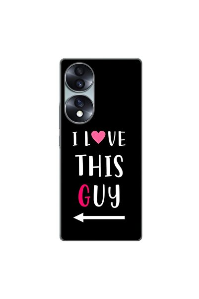 OEM Husa compatibila cu Honor 70 Silicon Gel Tpu Model Cupluri I love This Guy