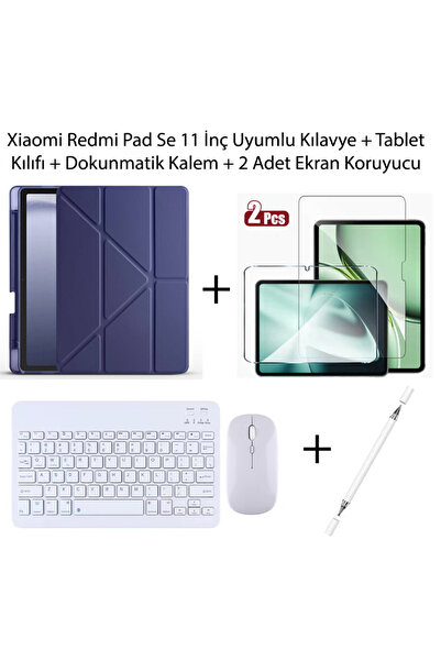 Yesnıce Xiaomi Redmi Pad Se 11 İnç Uyumlu Standlı Kılıf Ve Dokunmatik Kalem V...