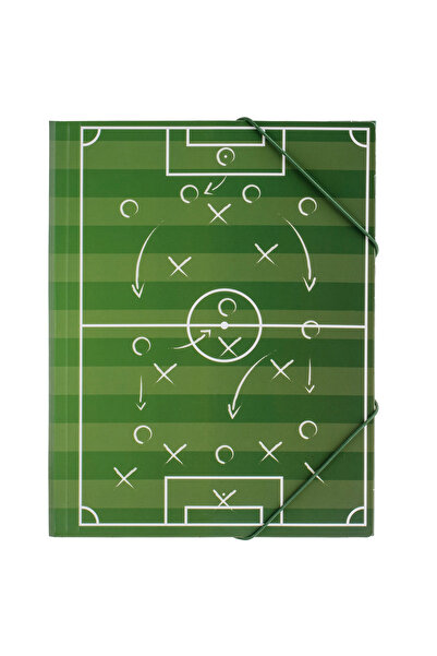 Zumzeria Carton Folder with Elastic Fancy Football Field Model 24x32cm