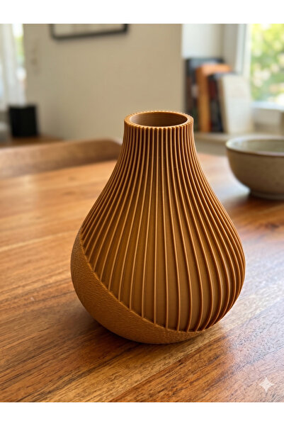 Srctech Modern Stylish and Decorative 3D Printing Vase - 13 cm High