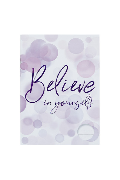 Zumzeria Student Notebook A4 Dictation Purple Cover Believe - 80F
