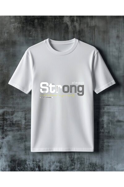 COMVİCHO Believe Yourself Sports Apparel Printed Oversize T-Shirt