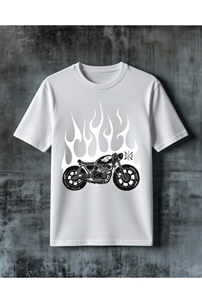 COMVİCHO Bike Custom Mashine Printed Oversize T-Shirt
