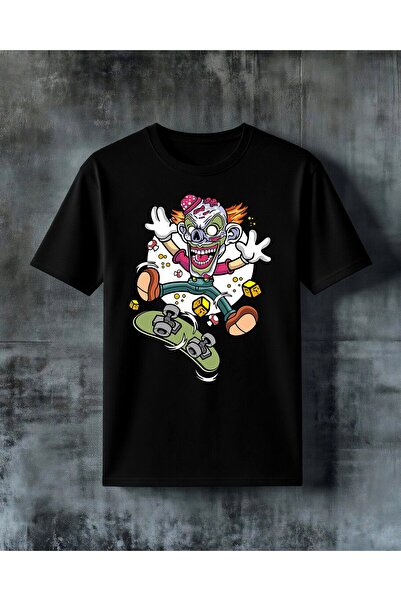 COMVİCHO Pagaco Kaugan Skateboard Printed Oversize T-Shirt