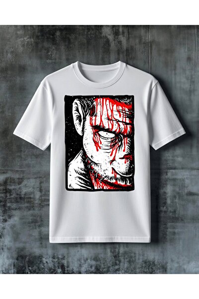 COMVİCHO Kan Akisi Anatomik Printed Oversize T-Shirt