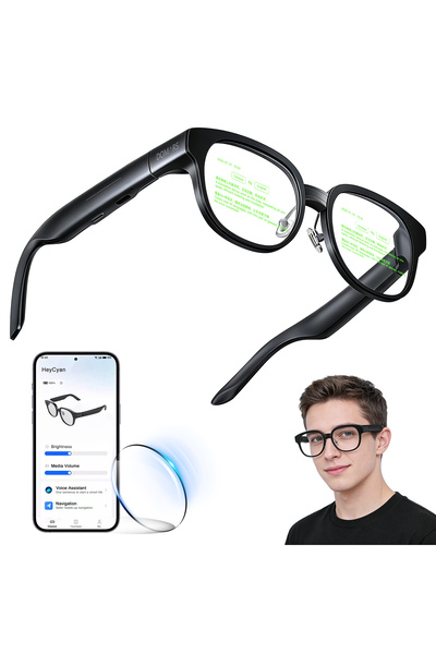 Domars AR Smart Glasses with Real-Time Voice Translation,AI Display Telepromp...
