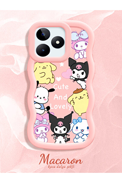 PATTERNOVA Realme C51/C53 Uyumlu Yüksek Kalite Anime Kılıf, Tam Koruma Darbey...