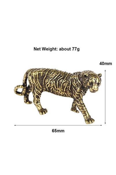 Choice A Pure Copper Big Tiger Model Statue Solid Brass Animal Figurines Vint...