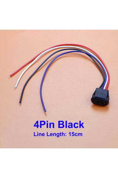 Choice7 5 Pieces 4Pin Black JCD 5Pcs USB Type-C Female Socket Connector 2Pin ...