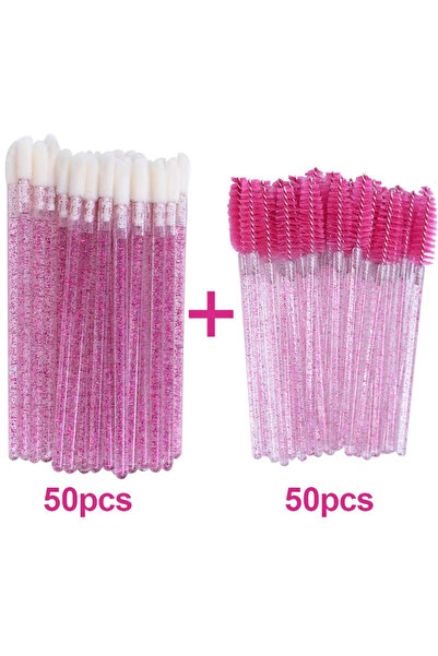Choice12 C642-red 100pcs 50/100PCS Newest Beauty Tools Set Lip Gloss Cotton S...