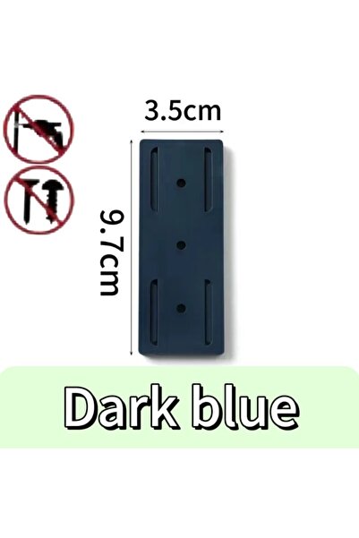 Choice14 10pcs Dark blue 1-20pcs Wall-Mounted Power Strip Holder Self-Adhesiv...