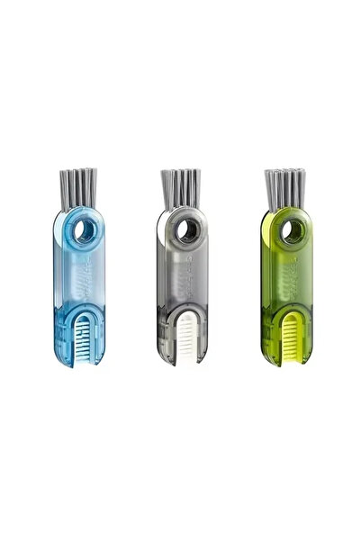 Choice6 3Pcs mix 3-in-1 Cleaning Brush Water Bottle Lid Cleaning Brush Multi-...
