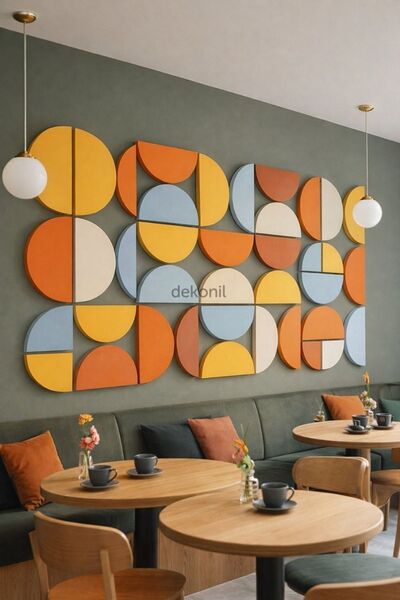 Dekonil Yarım Ay MDF Duvar Paneli 39*79 cm - 1 Adet