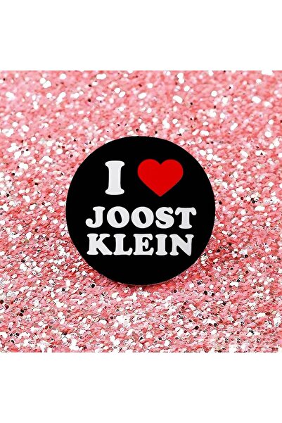Choice8 دبابيس زينة دائرية من الصفيح بتصميم 'I Love Joost Klein' مقاس 25x25 م...
