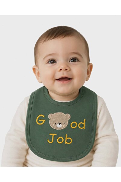 NiLi Baby Boy Bear Feeding Bib