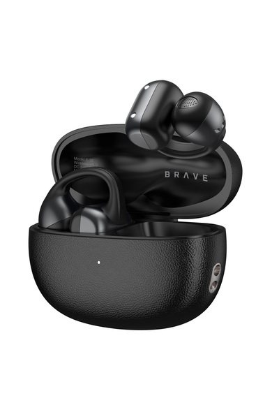 Brave ClipFit Pro Open-Ear Wireless Earbuds E-32BK | Bluetooth V6.0 Clip-On E...