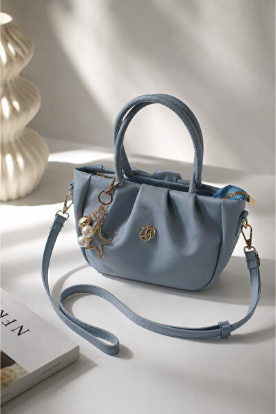 DMG Collection İtaly İnci Star Detailed Zippered Women's Hand and Shoulder Bag