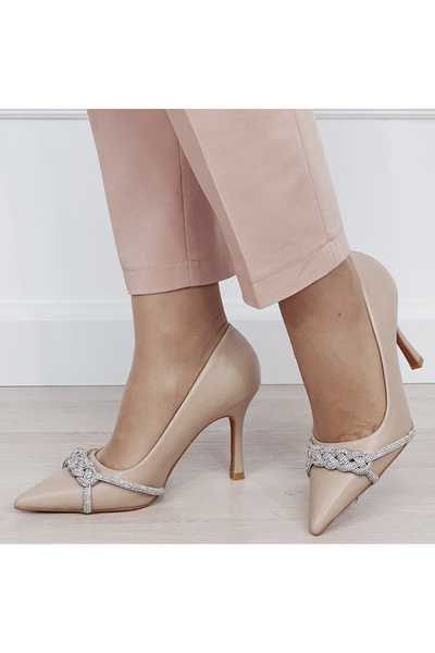 SOFILINE Pantofi eleganți nude cu pietre H8-605 01