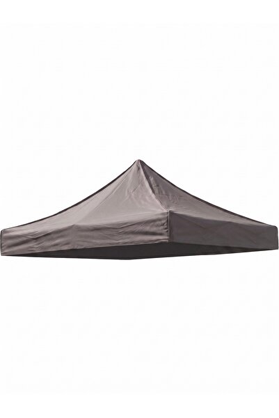 Denizli Branda 3x3 Gazebo Çadır Üst Branda Gri (Su Geçirmez Yedek Kumaş)