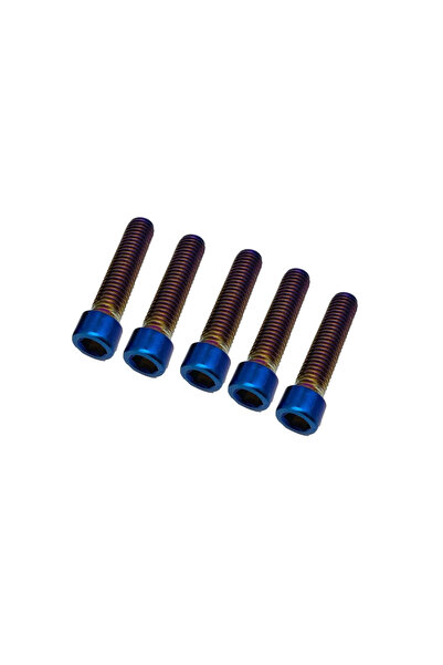 Choice13 30mm M6 LS03-Blue-5pcs 5/10 pcs Hexagon Hex Socket Cap Head Screw M6...