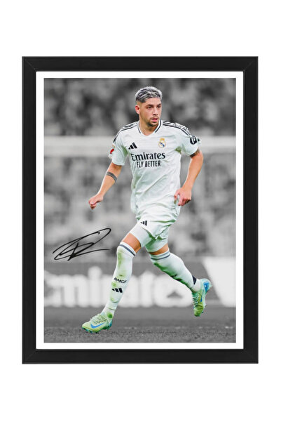 Boomah Accessories Federico Valverde Real Madrid Printed Autograph - Framed P...